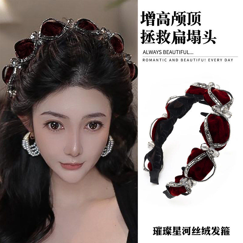丝绒蝴蝶结发箍2026新款