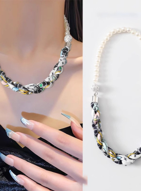 MK&DK.SW项链高级感珍珠磁吸长条