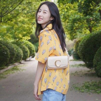 周雨彤同款衬衫洋气韩版短款雪纺时尚女士沙滩长袖