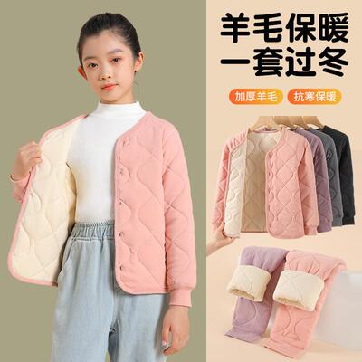 儿童校服神器男女童保暖棉衣