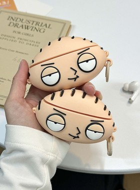 趣味卡通恶搞之家饺子适用于OPPOenco free4蓝牙耳机保护套Air4Pro硅胶X3软壳free2i萌系R3Pro立体少女心个性