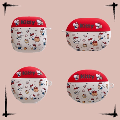 卡通撞色KT猫适用于华为freebuds SE4蓝牙耳机保护套5i/6i/7i耳机壳趣味Pro2/3/4可爱freeclip2代少女心SE3新