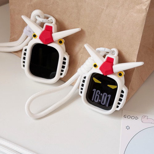 硅胶款高达适用于iwatch SE3手表保护套456壳苹果S10炫酷789卡通2