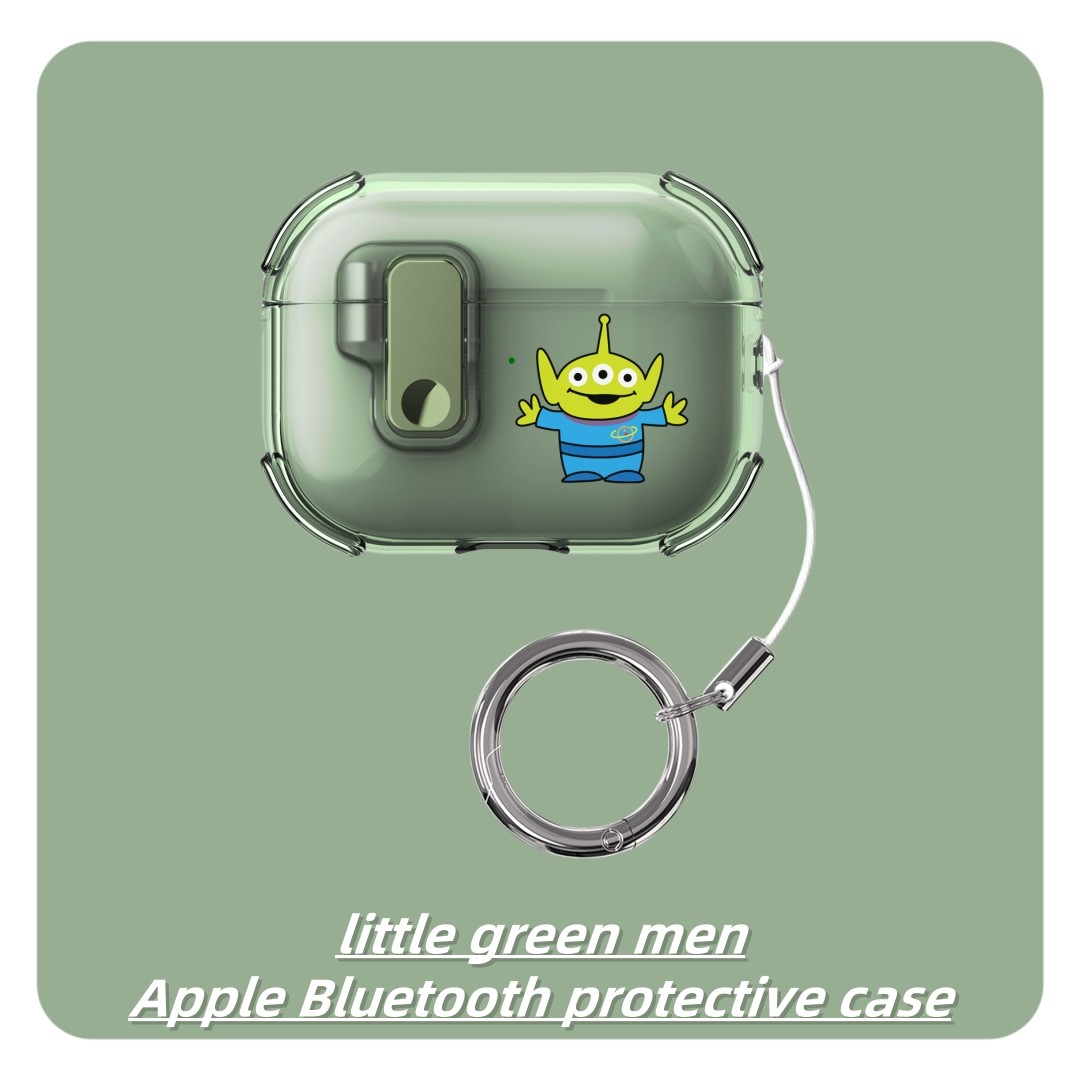 趣味萌系三眼仔适用于苹果AirPods4代蓝牙耳机保护套AirPods3耳机壳Pro2硅胶半透明机械弹盖少女心高级感可爱