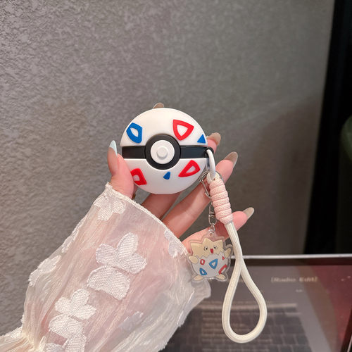 可爱立体波克比精灵球适用于苹果AirPods4代蓝牙耳机保护套卡通新款苹果Pro3耳机壳少女心萌系Pro2代日系男女