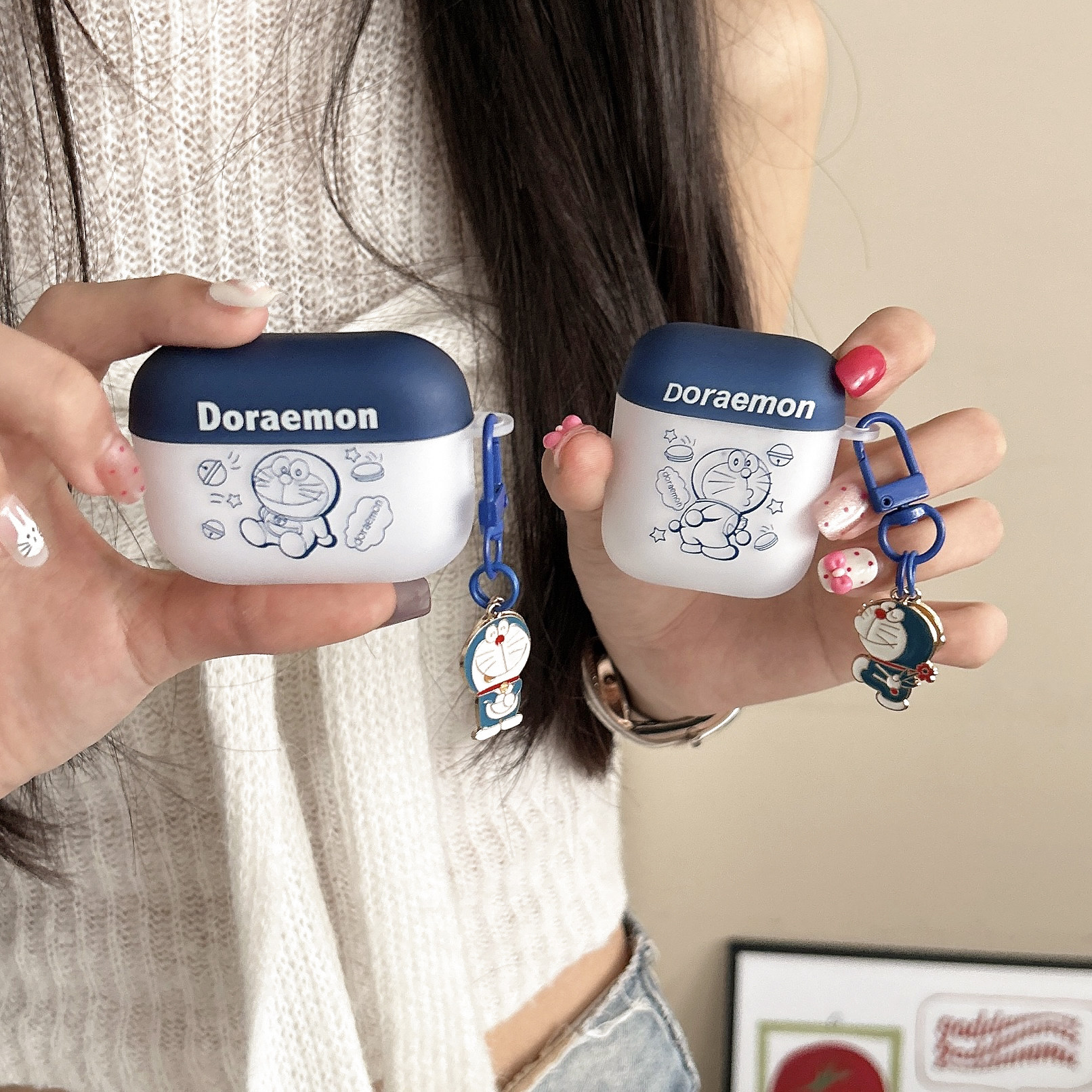 卡通可爱哆啦A梦适用于苹果AirPods4代蓝牙耳机保护套AirPods3耳机壳软壳Pro防摔Pro2代少女心萌系趣味轻奢,3C数码配件,耳机保护套,淘宝优惠券,粉丝福利购,淘宝优惠卷