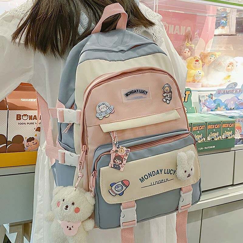 女容生书包一6女童高颜初中生高中三至六大量值四年级小学3生超轻