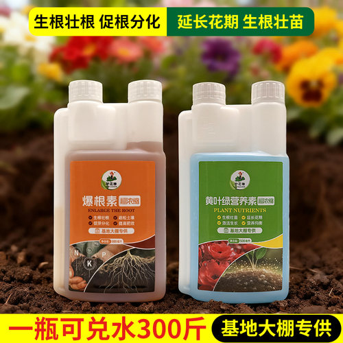 护花神生根壮根液肥料促根分化延长花期生根壮苗家用园艺营养液 - 封面