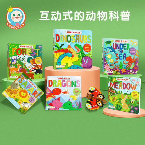 英文原版科普早教动物立体模型