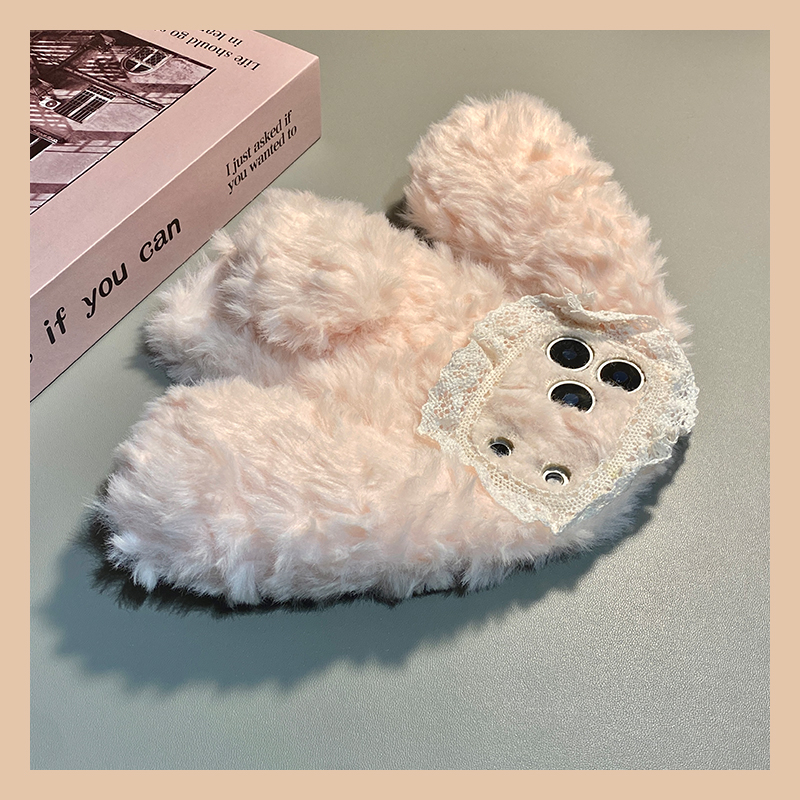 纯色蕾丝兔子适用三星s25edge手机壳s24plus立体s23+十s22耳朵s21fe秋冬季s20ultra毛绒s10/s9/s8/note20卡通