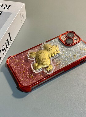 2026立体金马适用vivoiqooneo11手机壳iqoo15红色y500本命年y300pro+马年y300i闪粉十新年iq00四角vivo防摔软