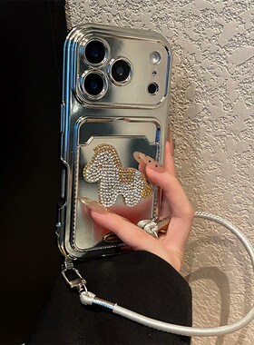 高级感水钻小马适用小米红米k80手机壳note13pro斜挎12turbo可背带turbo4pro挂绳k70卡包k60电镀redmi卡通p软