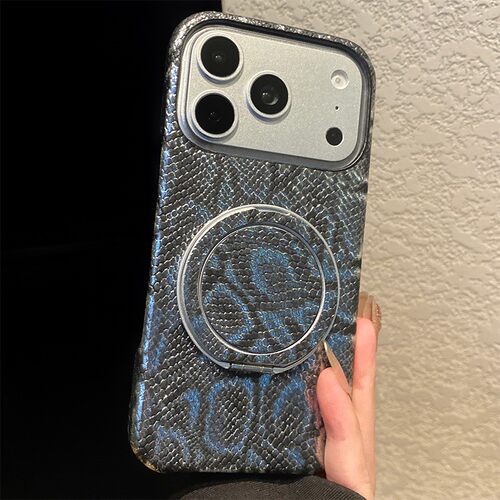 手机壳仿皮皮纹简约纯色渐变黑色