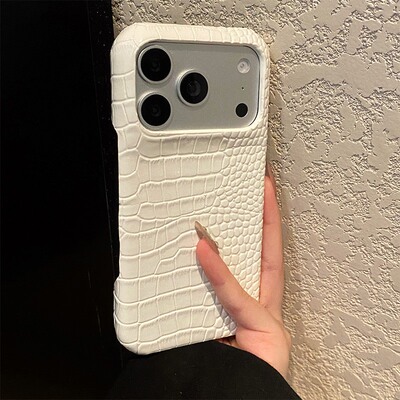手机壳仿皮皮纹鳄鱼纹格子格纹奢
