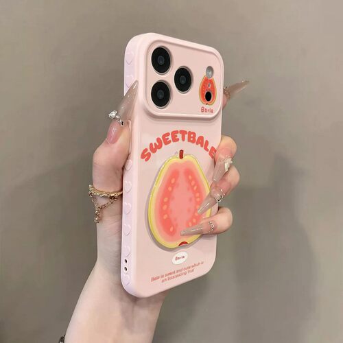 手机壳硅胶侧边爱心大视窗ins风