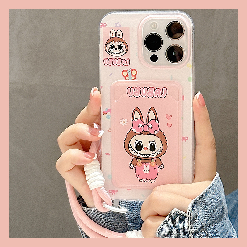 丑萌拉布布卡包适用三星s25edge手机壳s24plus立体s23+十s22卡套s21fe挂绳s20ultra插卡s10卡通s9/s8软note20