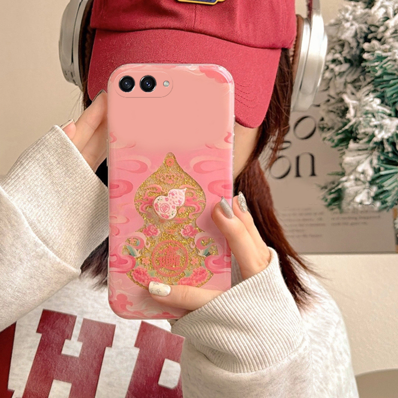 镂空闪粉葫芦适用三星zflip7fe手机壳zfold6旋转zflip5国潮w23flip金箔3折叠屏zfold2中国风w22/w21/galaxy硬