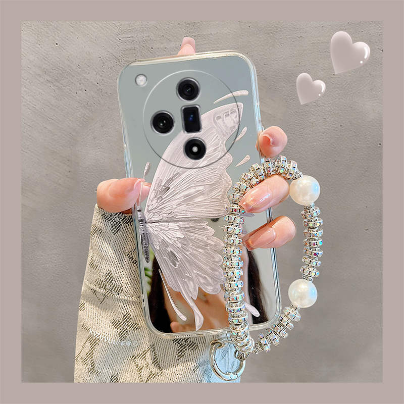 高级感镜子镜面蝴蝶轻奢手机壳