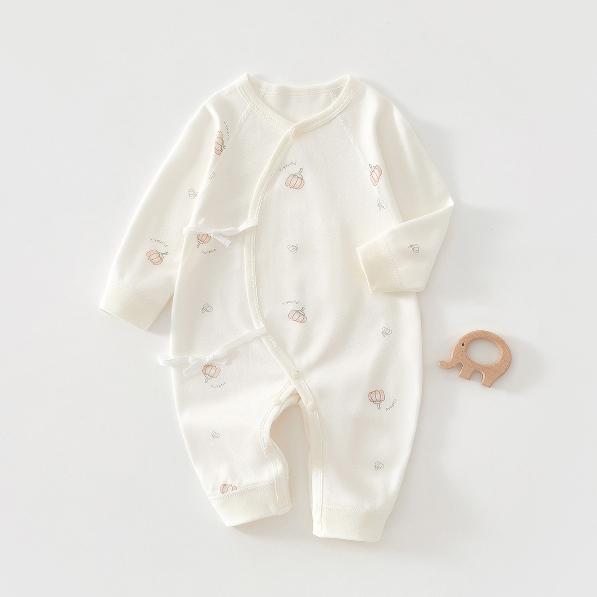 新生婴儿衣服纯棉a类贴身内衣0-3个月刚出生宝宝连体衣春秋季哈衣