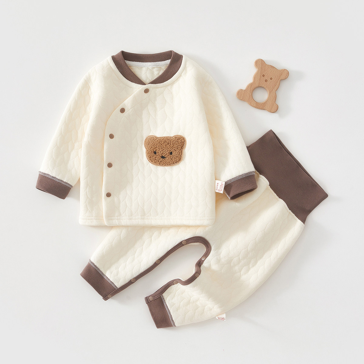 宝宝保暖内衣套装加厚纯棉贴身婴儿夹棉秋衣秋裤打底分体冬装衣服,童装/婴儿装/亲子装,连身衣/爬服/哈衣,淘宝优惠券,粉丝福利购,淘宝优惠卷