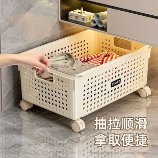 浴室柜下脏衣篓家用洗澡脏衣篮脏衣服收纳筐推车洗衣篮袜子置物架