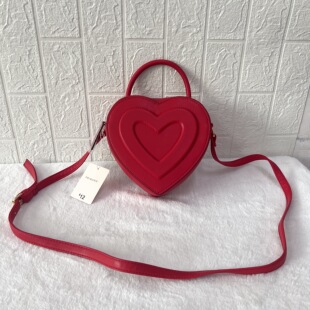外贸出英国primapk爱心包高质感桃心女包迷你单肩包百搭斜挎包
