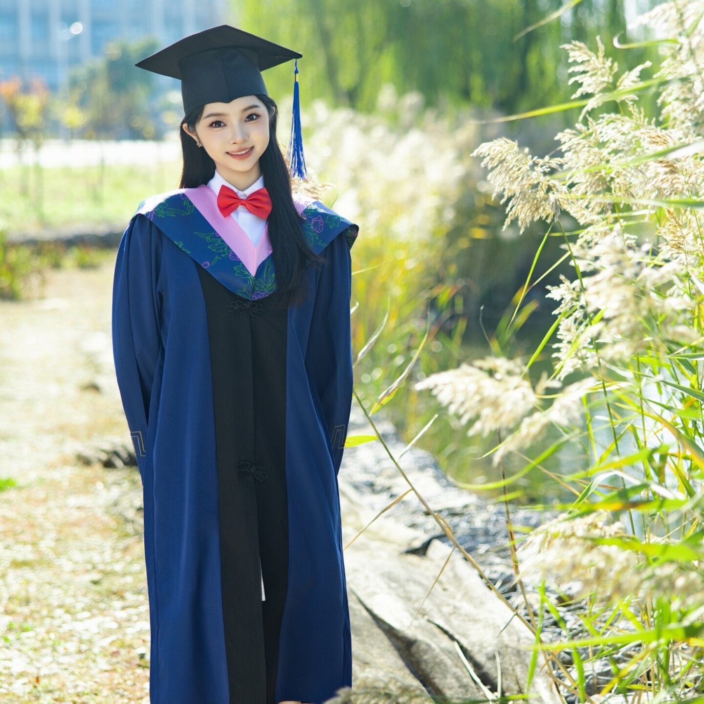 高端硕士服学位袍毕业礼服文理科工科全套学士服导师服拍照可定制