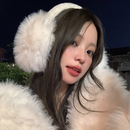 兔毛毛绒保暖护耳耳暖