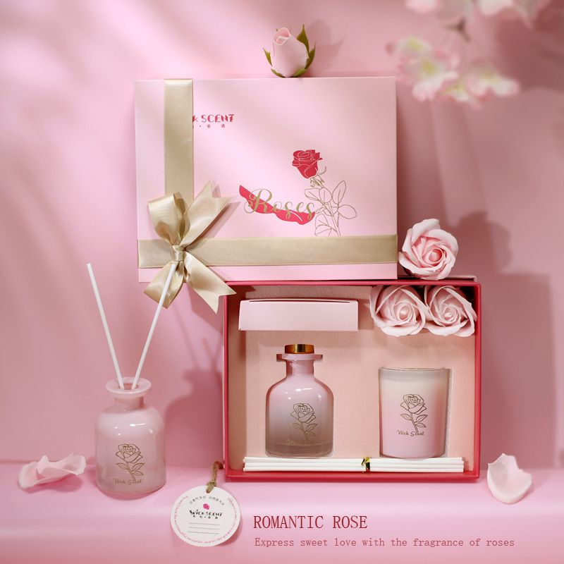 浪漫香薰蜡烛礼盒套装结婚伴娘礼