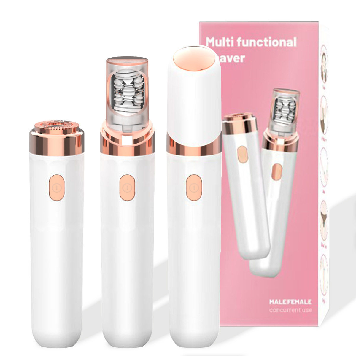 跨境新品多功能女士拔毛神器全自动双头剃毛女用脱毛仪电动拔毛器