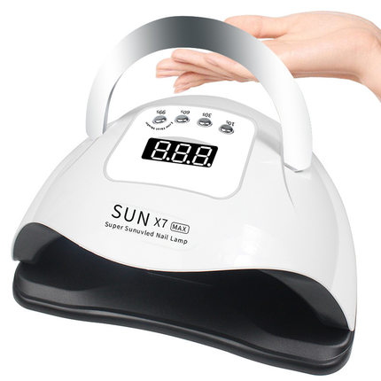 跨境新款220W美甲灯SUNX7MAX光疗机大功率智能感应烤灯57颗灯