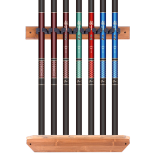 名徒钓具壁挂式鱼竿展示架台球杆摆放架渔具店鱼竿架鱼杆收纳架子