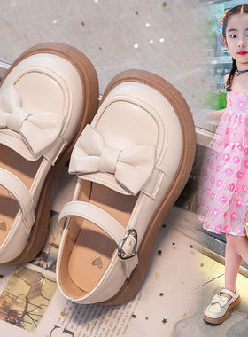 女童公主鞋春秋表演鞋小女孩黑色女童鞋小孩演出软底中大童单鞋子