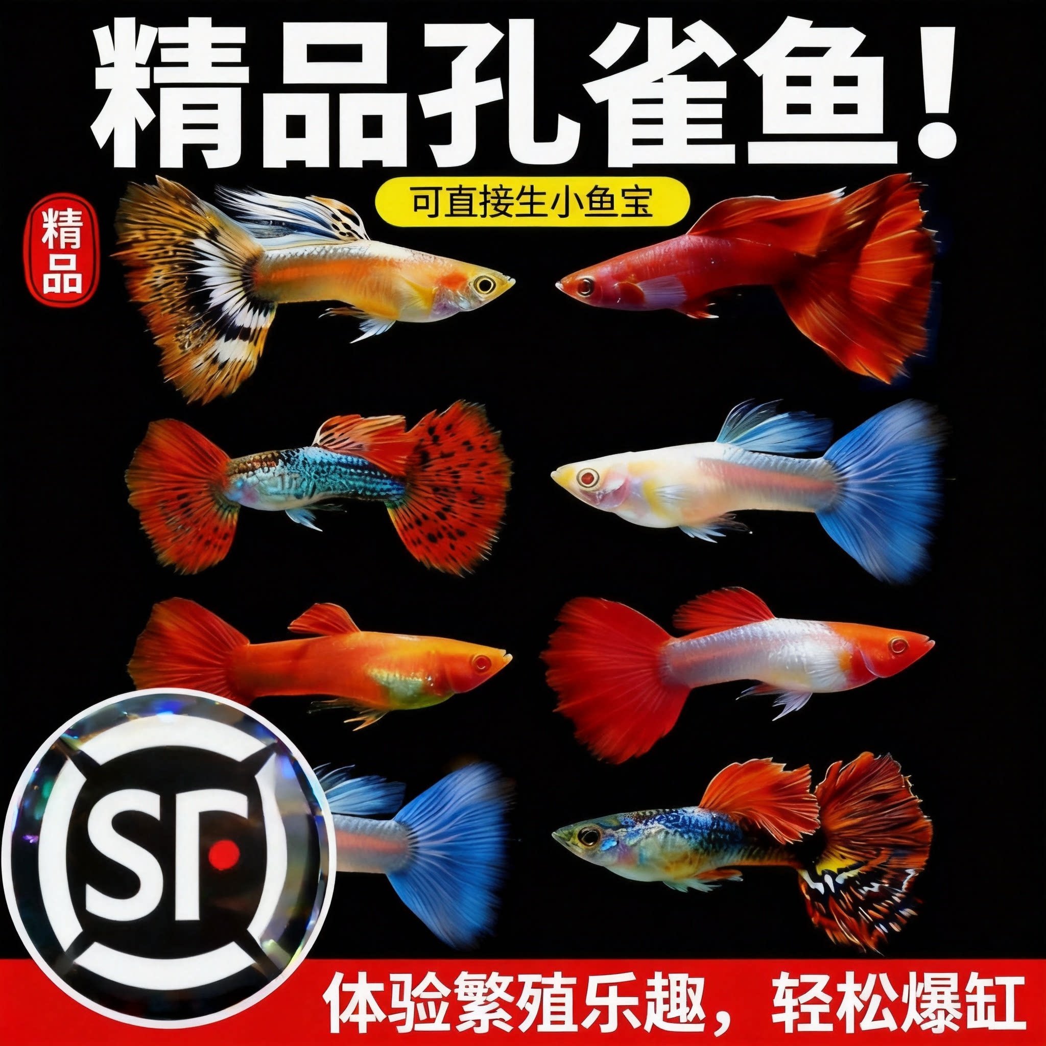 孔雀鱼活鱼观赏鱼纯种小型热带鱼活体淡水好养耐活鱼苗观赏鱼小鱼