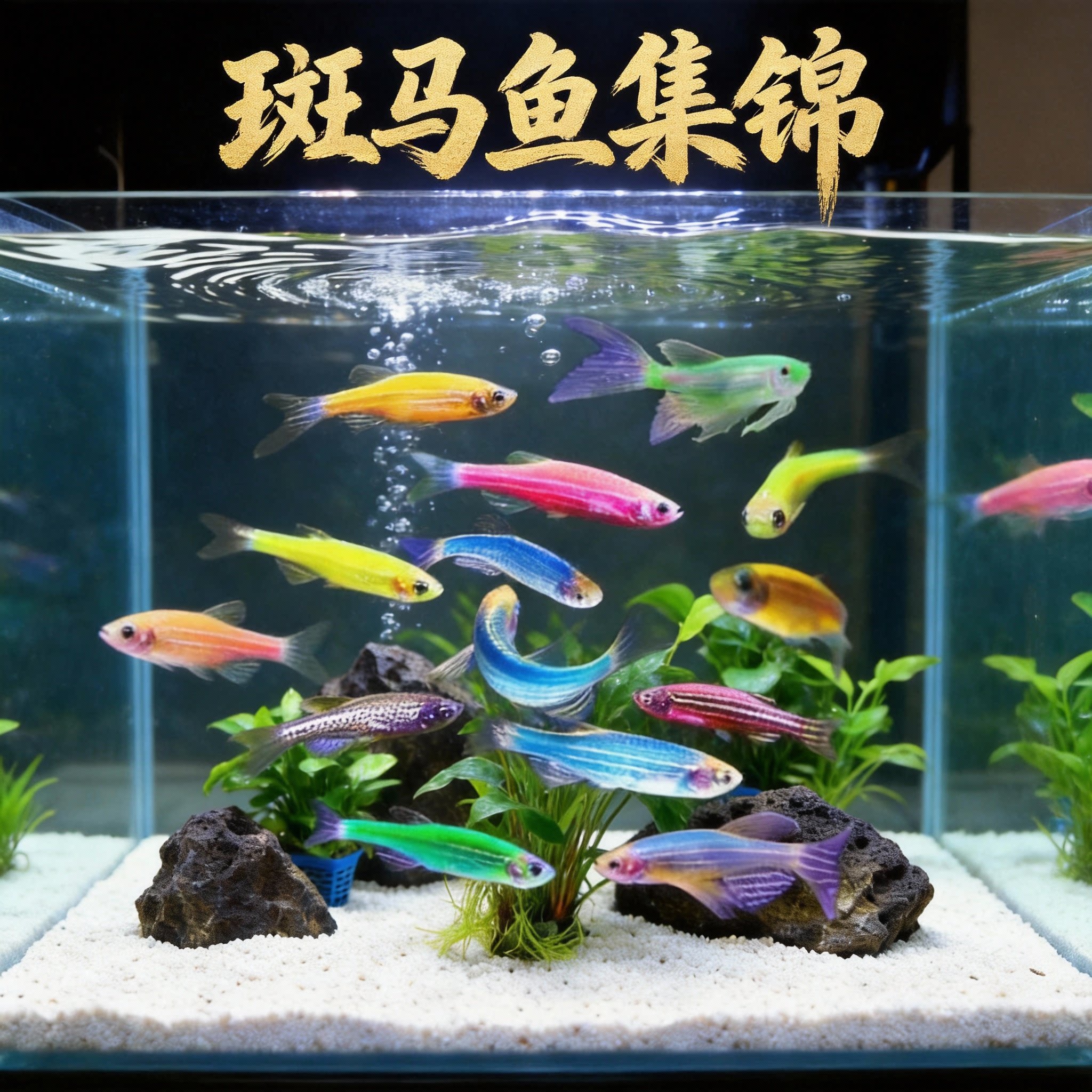 蝶翼斑马鱼长尾长鳍大帆翡翠绿观赏鱼龙凤冷水小型淡水好养小活鱼