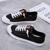 ins潮小白鞋 人本帆布鞋 ulzzang学生休闲百搭情侣板鞋 2025韩版 女鞋