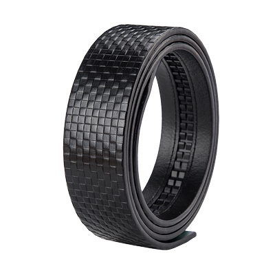 格子花纹商务青年潮自动扣皮带