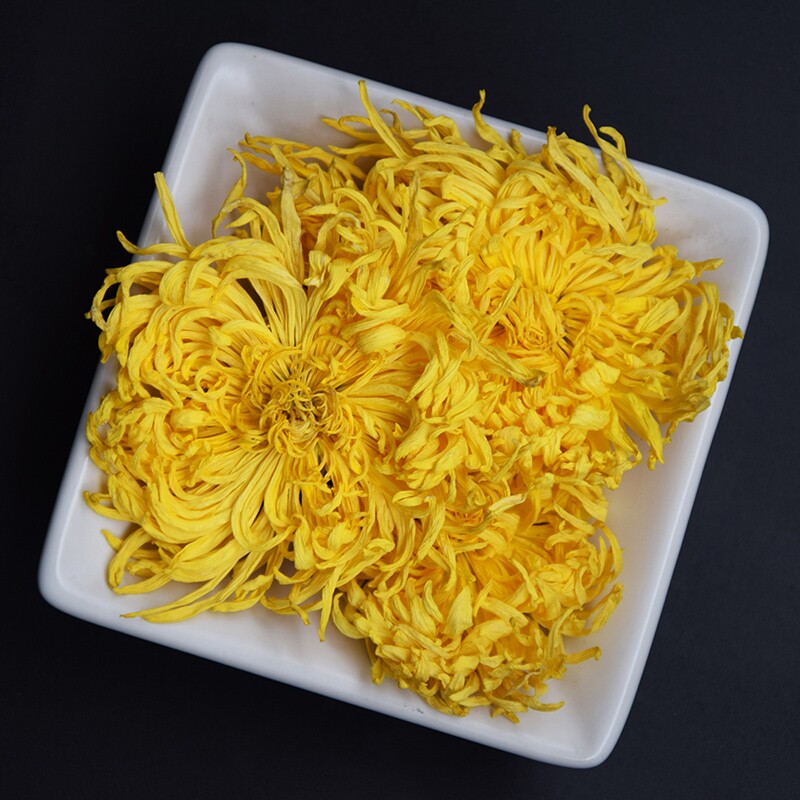 仁美荷大菊花茶金丝皇菊特一朵一杯黄山贡级胎干花胎菊大去火下火