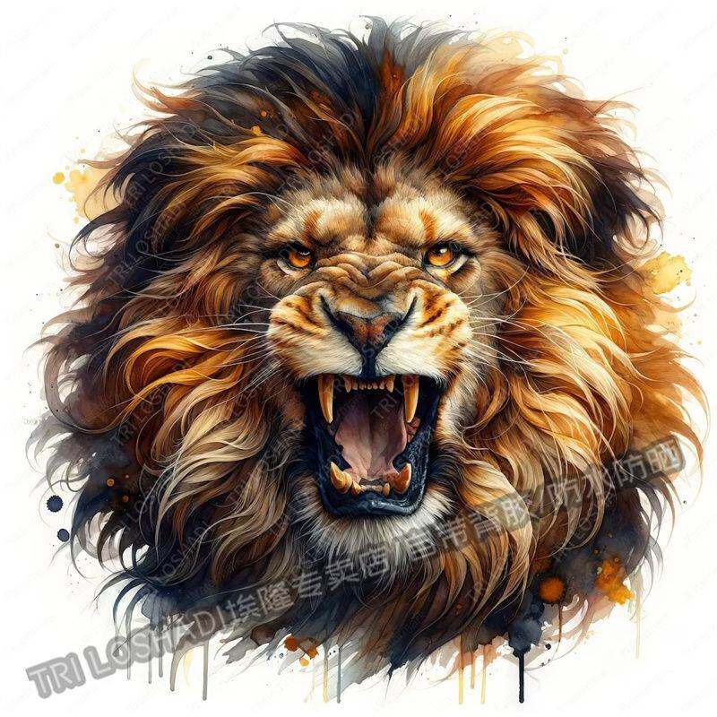 愤怒狮子贴纸电动摩托汽车车门遮瑕凶猛狮子头贴画自粘墙面自粘贴