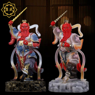 王灵官神像 王天君火神菩萨佛像王恶树脂汉白玉彩绘佛像工艺摆件