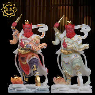 王灵官神像王天君神像道家火神王天君汉白玉佛像家用工艺客厅摆件