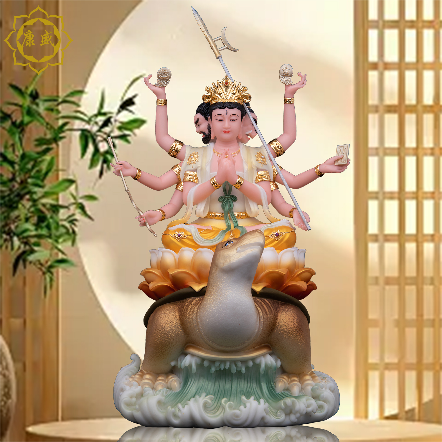 斗奶奶神像圣丰正品汉白玉众星之母家用供奉元君像中式家用摆件