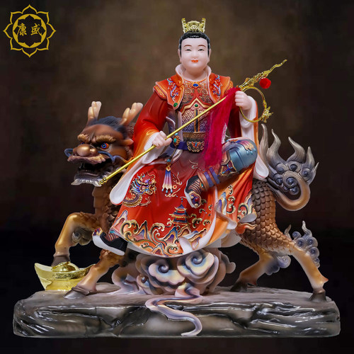 哪吒三太子神像汉白玉家用摆件
