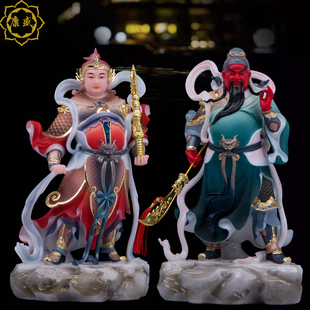 关公韦陀佛像汉白玉伽蓝韦驮天神菩萨啊武财神像寺庙家居供奉摆件