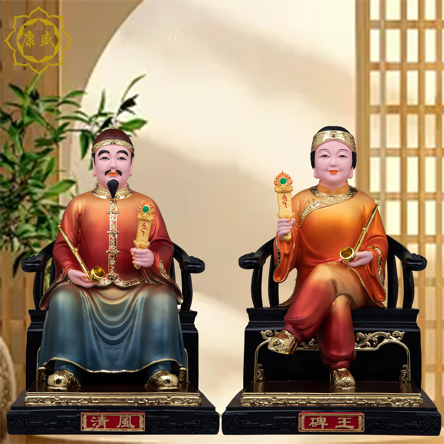 碑王教主神像树脂东北堂口鬼王摆件金龙银龙碑子