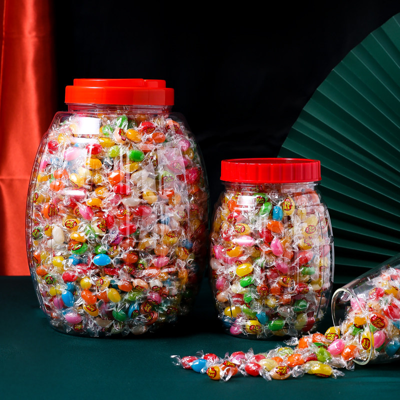 天凤彩虹糖七彩qq糖混合水果味软糖喜糖过年货送礼圣诞节糖果罐装