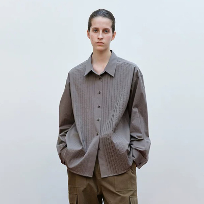 nothing written长袖衬衫女25秋冬新款moondal白色职业正装衬衣