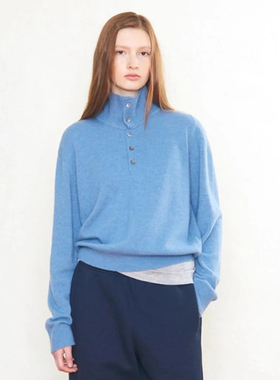 nothing written羊毛针织衫女2025冬新款高级感POLO领小个子毛衣