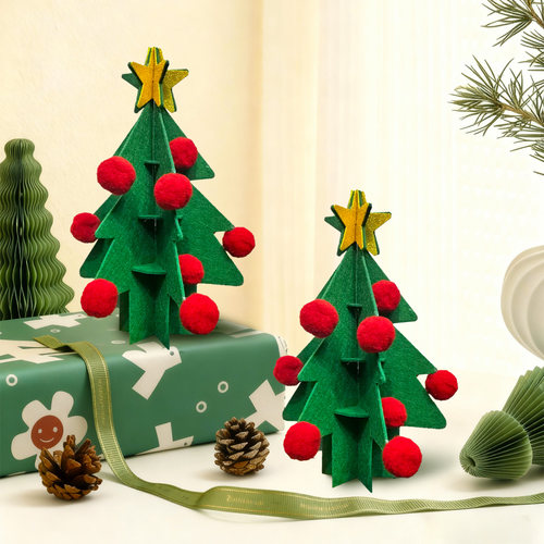 圣诞节圣诞布置桌面迷你圣诞树装饰摆件橱窗装饰品diy料包摆件