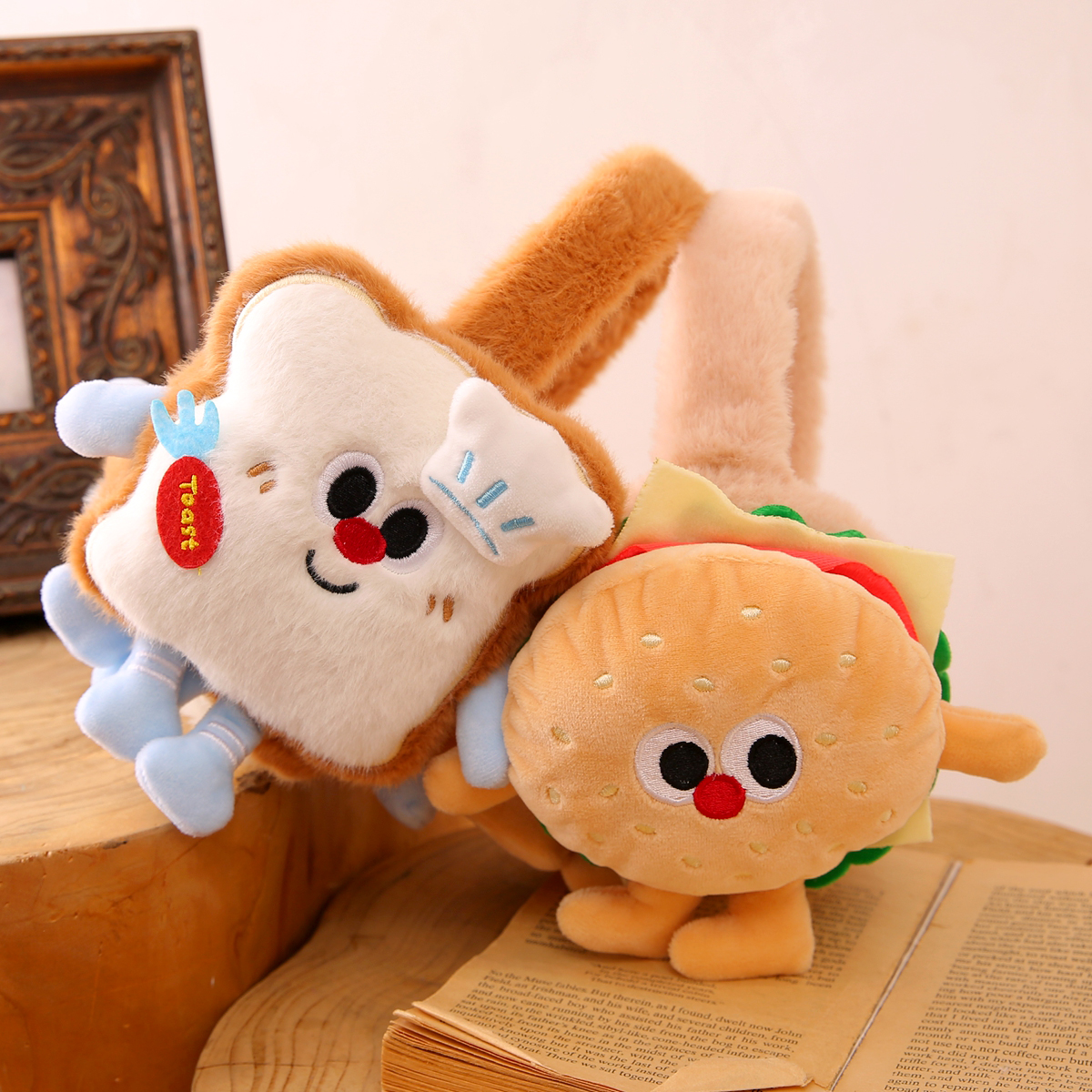 卡皮巴拉可折叠耳罩男女童可爱卡通耳捂子学生冬季保暖护耳朵上学